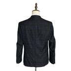 Michael Kors Sport Coat Men's 38 Short Classic Fit Wool Gray & Blue Check