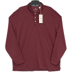 Tommy Bahama Men's XXL "Kohala Peak" Long Sleeve Polo Cherry Stone
