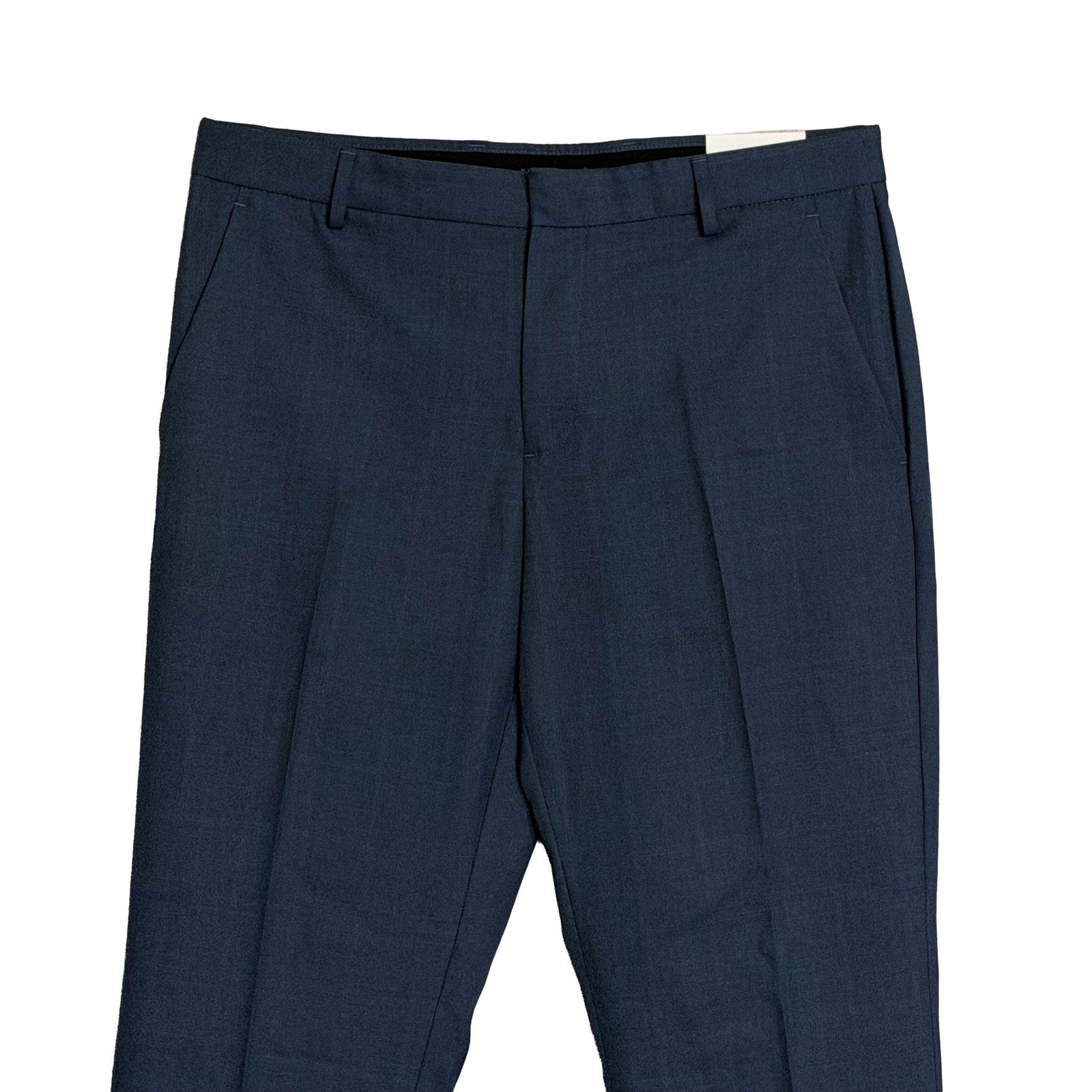 Perry Ellis Portfolio Pants Men's 32"x30" Modern Fit Dress Pants Mood Indigo