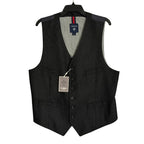 Daniel Cremieux Suit Vest Men's Large Italian Fabric Wool Blend Charcoal