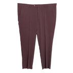 Nautica Ceylon Dress Pant Men's 46x32 Flat Front Active Stretch Burgundy