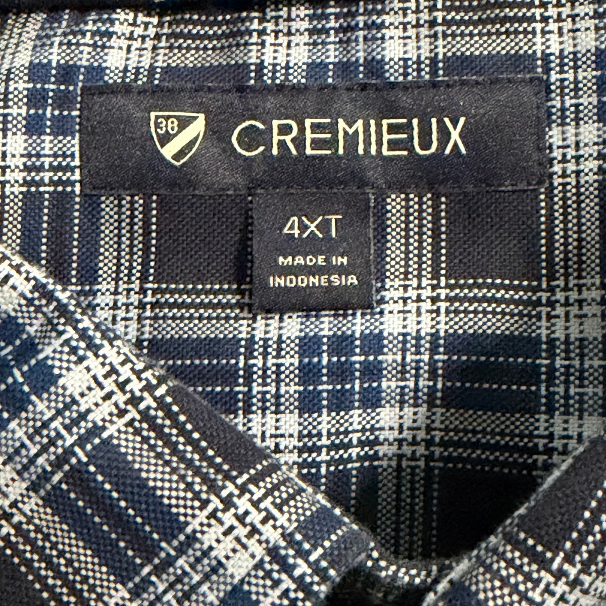 Daniel Cremieux Dress Shirt Men's 4XT Big & Tall Button-Down Stretch Plaid