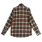 Johnnie-O Knick Performance Men's Medium Flannel Button-Down Shirt Pumpkin