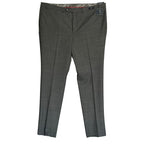 Daniel Cremieux Dress Pant Men's 46R Traveler Raw Hem Comfort Waist Gray
