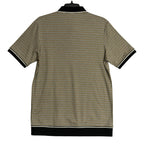 Murano Polo Shirt Men's LT Big & Tall Short Sleeve Brown Black Houndstooth