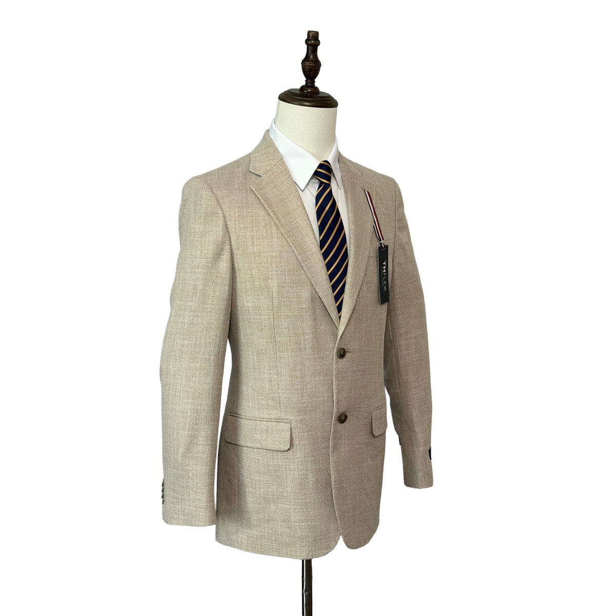 Tommy Hilfiger Sport Coat Men's 38R THFlex Unlined Single Breasted Tan/Beige