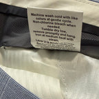 Calvin Klein Dress Pant Men's 34"x29" Slim Fit Flat Front Stretch Blue Plaid