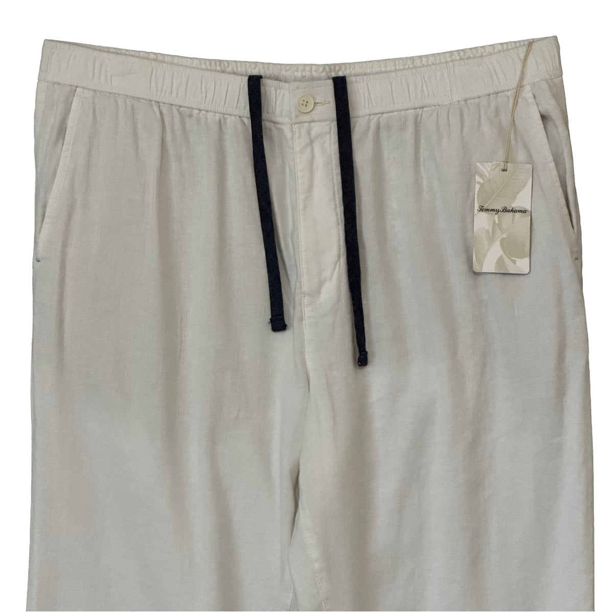 Tommy Bahama Beach Coast Linen E-Waist Pants Men's XLT Big & Tall White