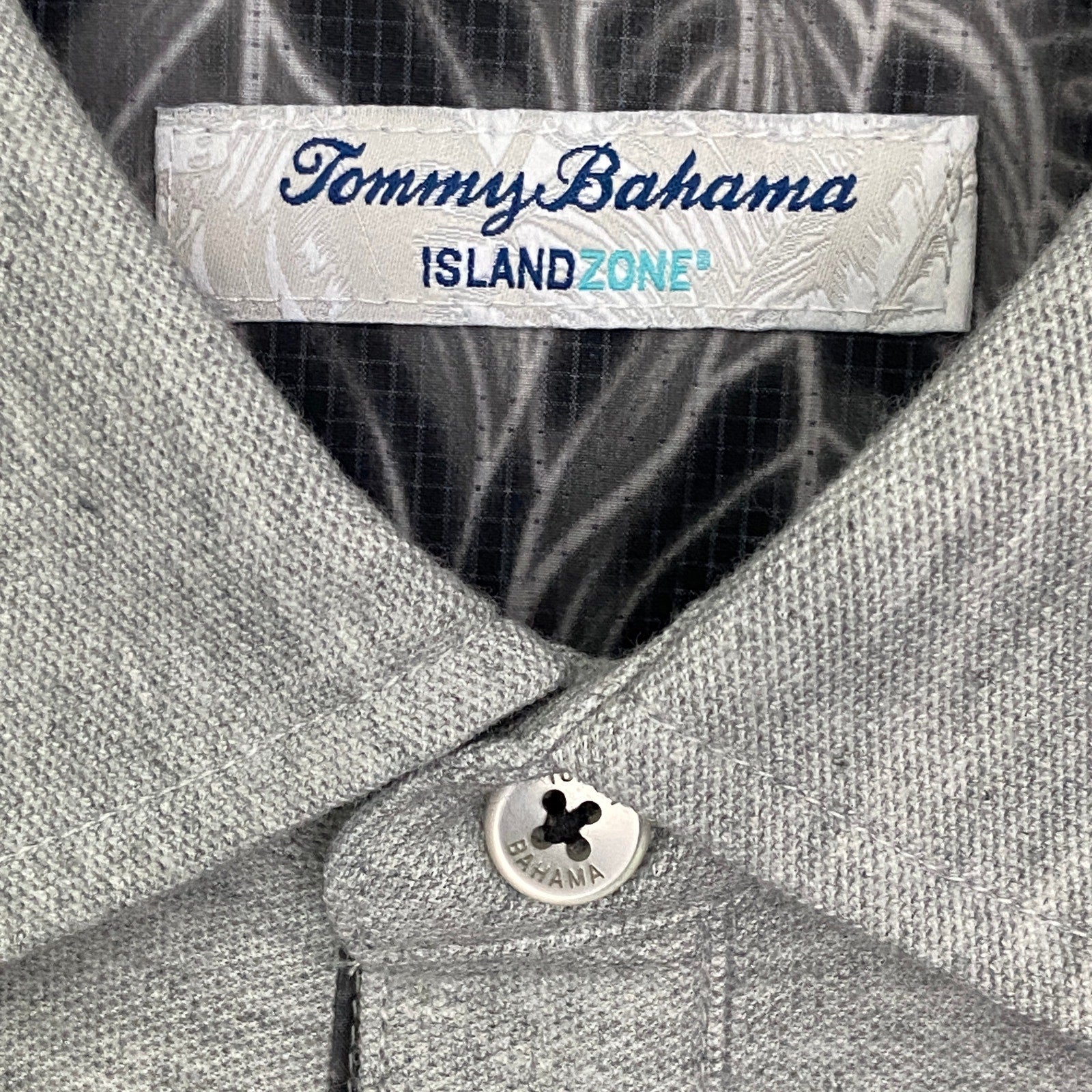 Tommy Bahama Men's XL Texas Rangers 2023 World Series Polo Pima Cotton Grey