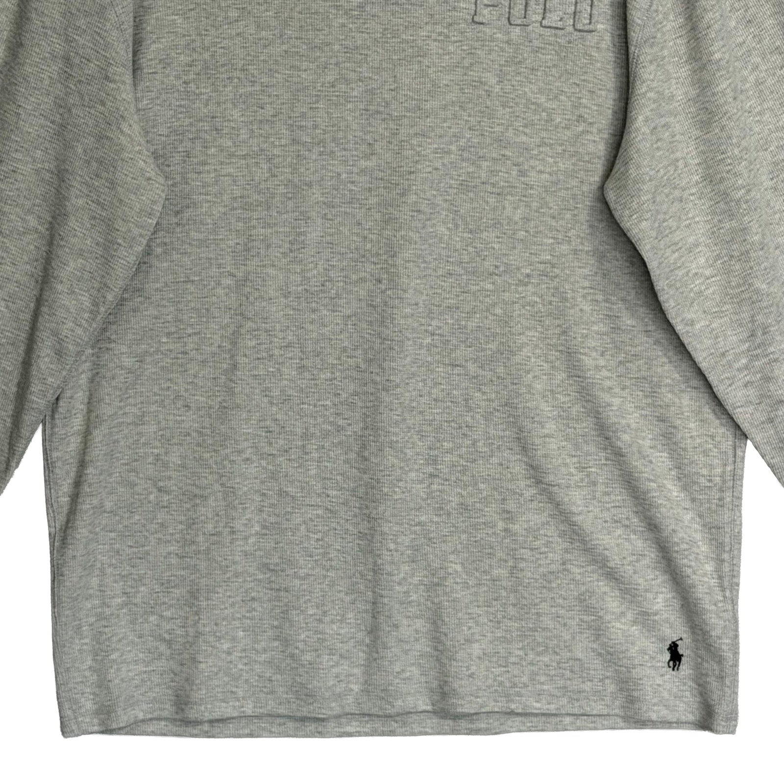 Polo Ralph Lauren Sleepwear Men's XXL Crew Neck Long Sleeve Knit Shirt Grey