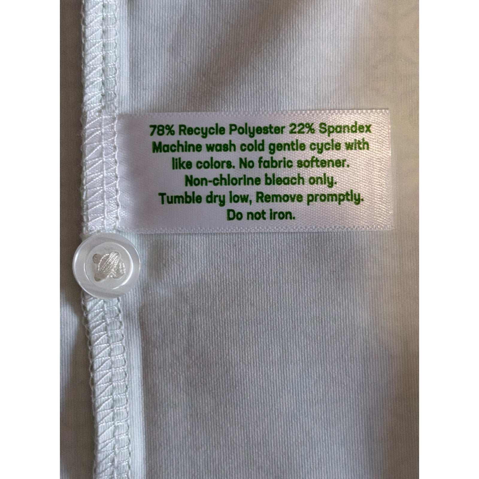 Criquet Polo Shirt Men's Large Short Sleeve Stretch Green White Sunburst NEW