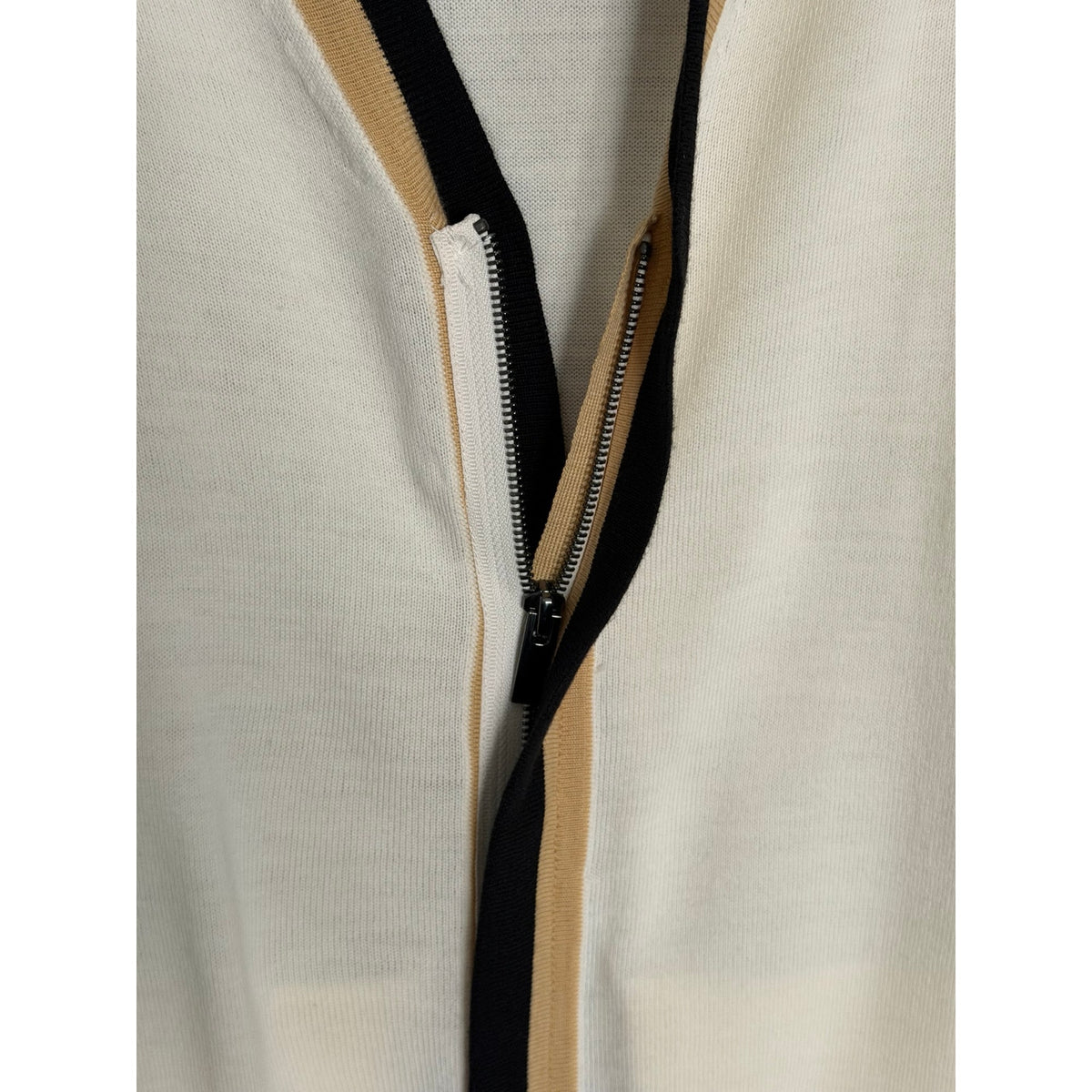 Murano Full-Zip Cardigan Sweater Men's XL "The Murano Show" Retro Look Cream