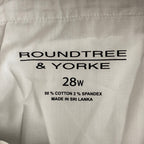 Roundtree & Yorke Shorts Men's 28W Cargo Shorts Classic Fit 7" Inseam Khaki