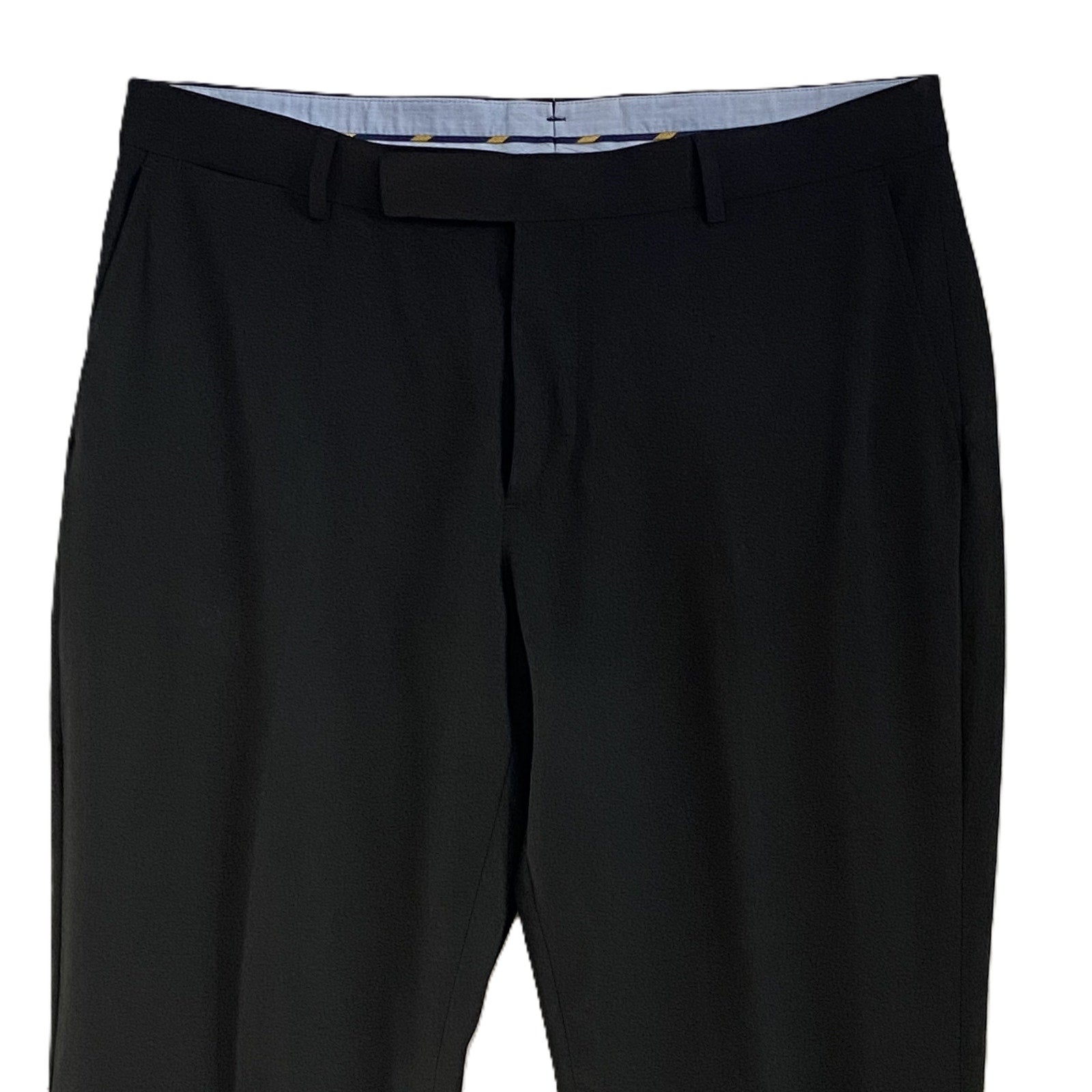 Polo Ralph Lauren Pants Men's 36x34 Dress Pants Flat Front Cuffed Black