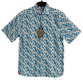 Visconti Black Casual Shirt Men's Small Modern Fit Stretch Cocktail Print