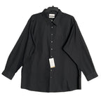 Roundtree & Yorke Dress Shirt Men's 20 36/37 Tall Slim Cotton Twill Black
