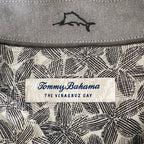 Tommy Bahama Shirt Men's 3XLT Big & Tall "Veracruz Cay" Sand Dollar Black