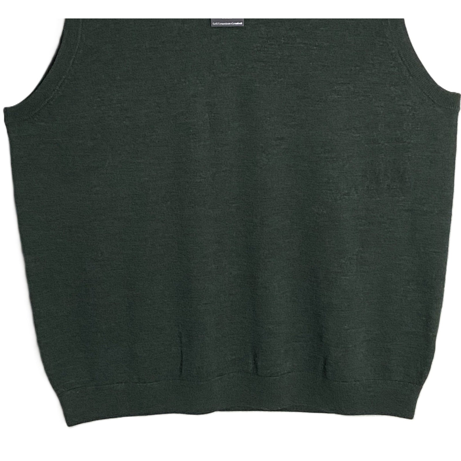 Hart Schaffner Marx Sweater Vest Men's 3XB Big & Tall Wool Dk Spruce Heather