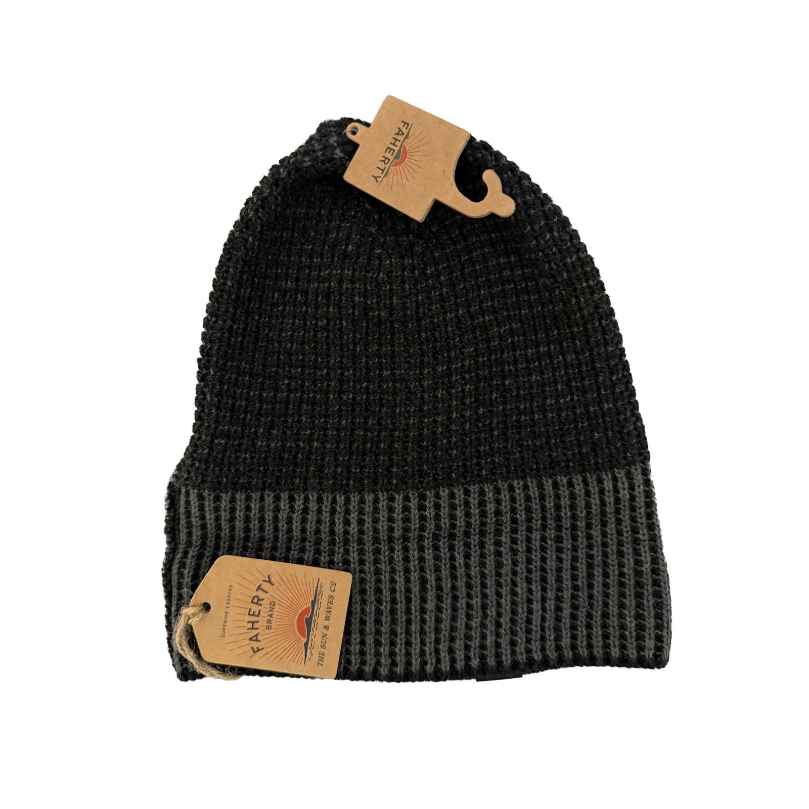 Faherty Winter Waffle Beanie Men's One Size Cotton Cashmere Blend