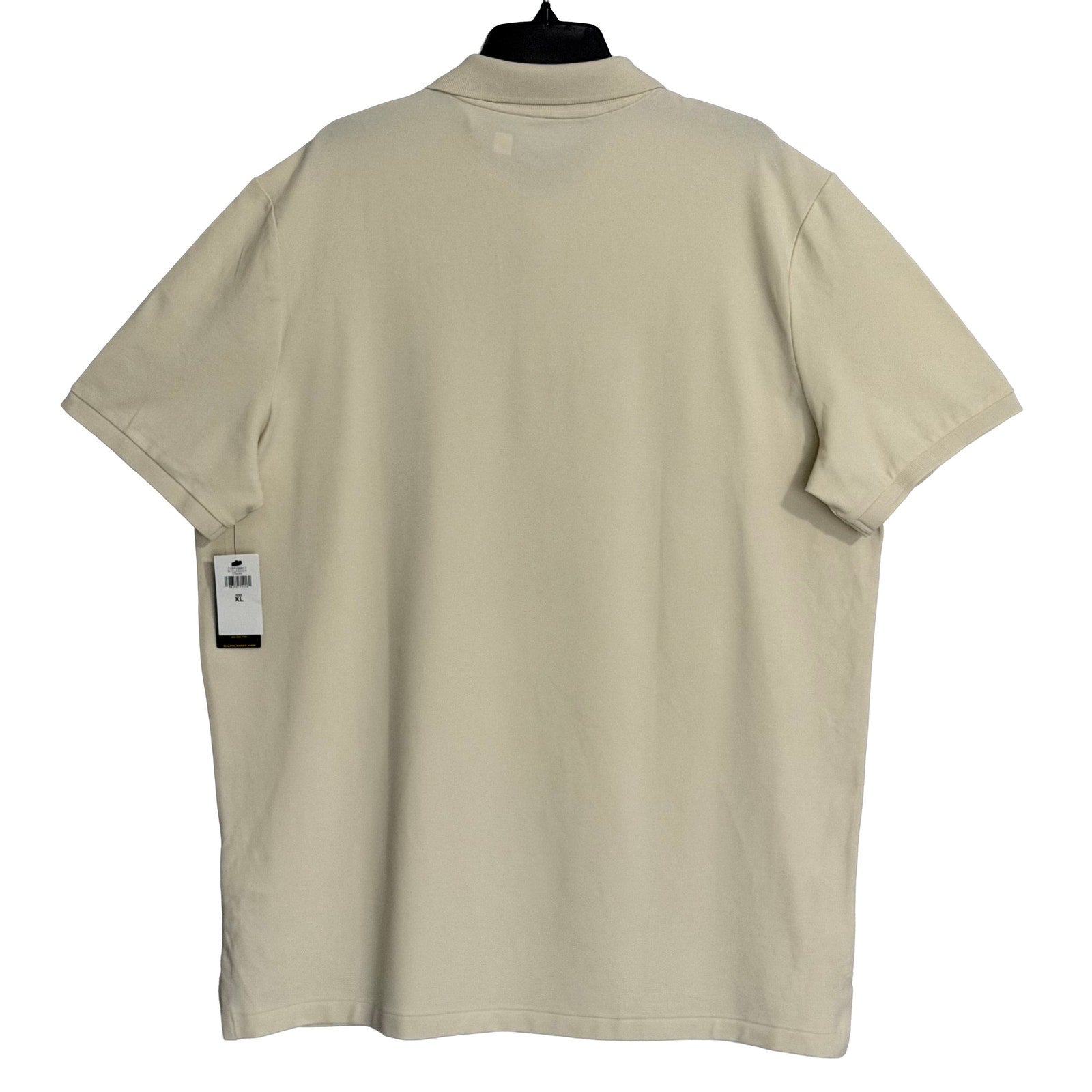 Polo Ralph Lauren Polo Shirt Men's XL Classic Fit Short Sleeve Stretch Cream