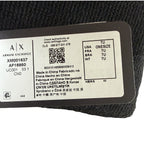 Armani Exchange Milano / New York Knit Beanie One Size Folded Cuff Black