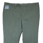 Daniel Cremieux Dress Pant Men's 44R Traveler Raw Hem Comfort Waist Green