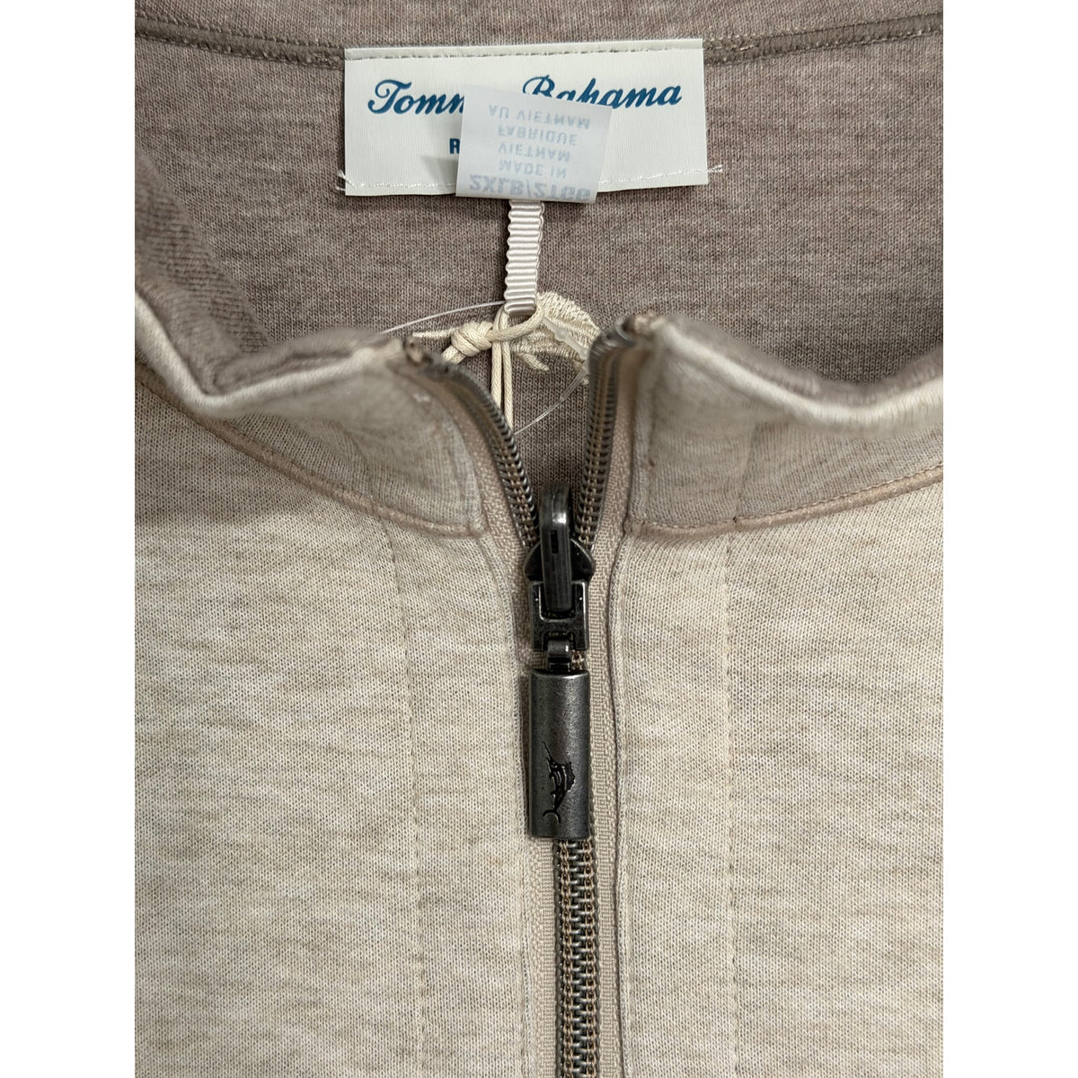 Tommy Bahama Half-Zip Men's 2XLB "Flipview Half Zip" Sweatshirt Cobblestone