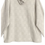 Daniel Cremieux 38 Hoodie Men's XXL Drawstring Hood Lt Grey Heather Check