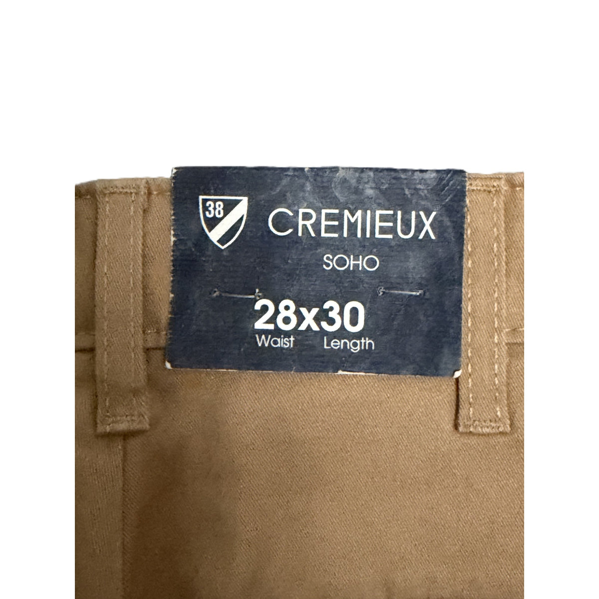 Daniel Cremieux Slim Fit Chino Men's 28"x30" Comfort Stretch Tapered Leg Tan