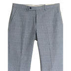 Calvin Klein Dress Pant Men's 36"x32" Slim Fit Flat Front Stretch Blue Plaid