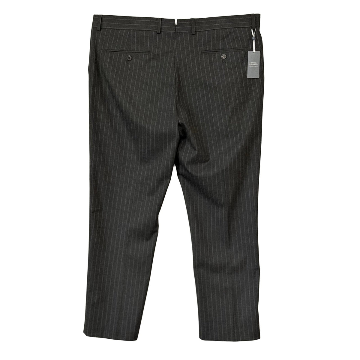 Daniel Cremieux Dress Pants Men's 40"x30" Signature Collection Grey Stripe