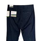 Perry Ellis Portfolio Pant Men's 33"x32" Slim Fit Flat Front Total Eclipse