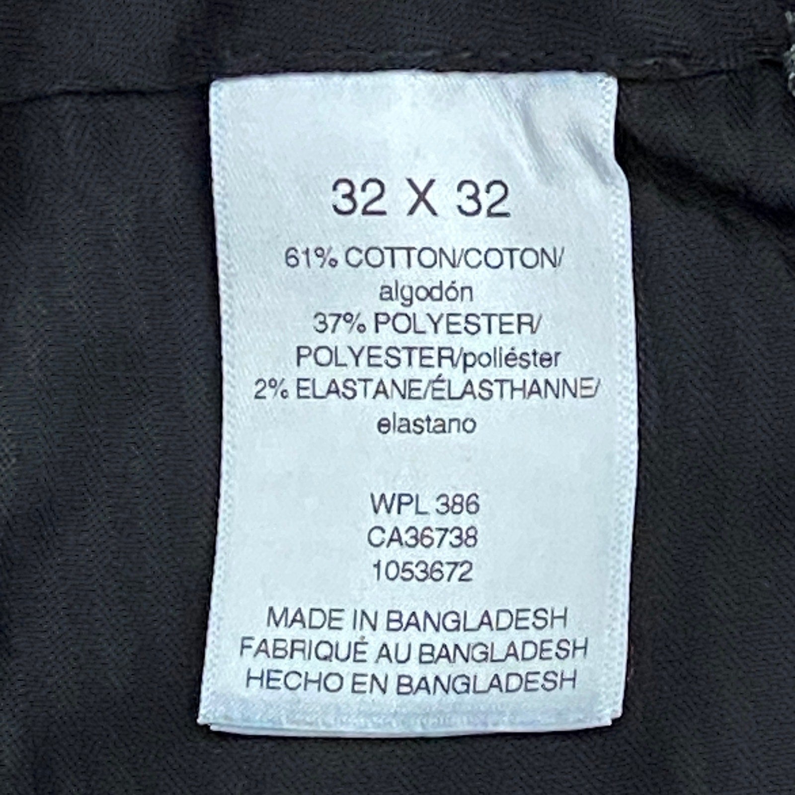 Haggar Premium No Iron Khaki Men's 32x32 Dress Pant Classic Fit Pleated Blue