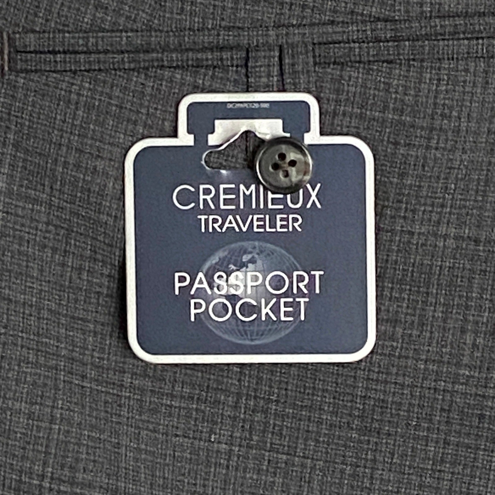 Daniel Cremieux Dress Pant Men's 46R Traveler Raw Hem Comfort Waistband Grey