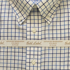 Roundtree & Yorke Shirt Big & Tall Men's 20 36/37 Blue Check Dress Shirt