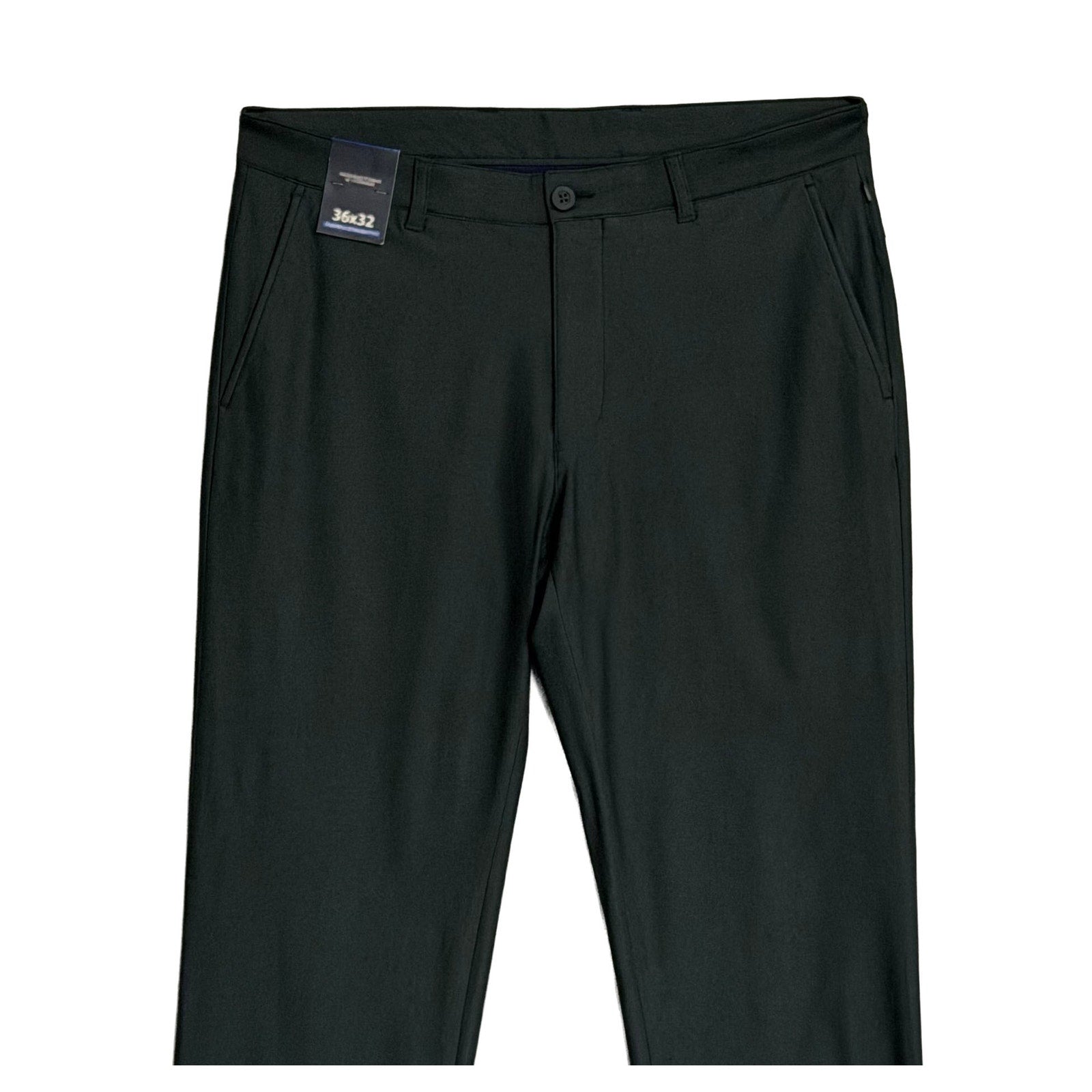 Roundtree & Yorke Pants Men's 36"x32" Andrew Straight Fit Golf Pant Gray