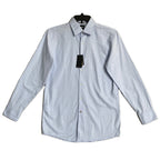 Boss Dress Shirt Men's Medium 15.5 32/33 Sharp Fit Long Sleeve Cotton Blue