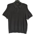 Michael Kors Polo Shirt Men's Large Short Sleeve Knit Cotton Black