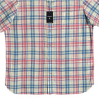 Daniel Cremieux 38 Men's Large Short Sleeve Button-Up Shirt Pink & Blue