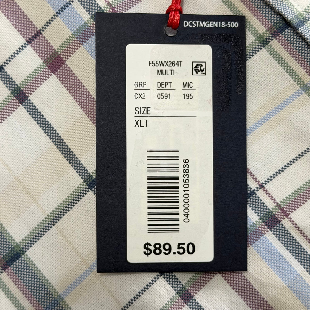 Daniel Cremieux Dress Shirt Men's XLT Big & Tall Button-Down Stretch Check