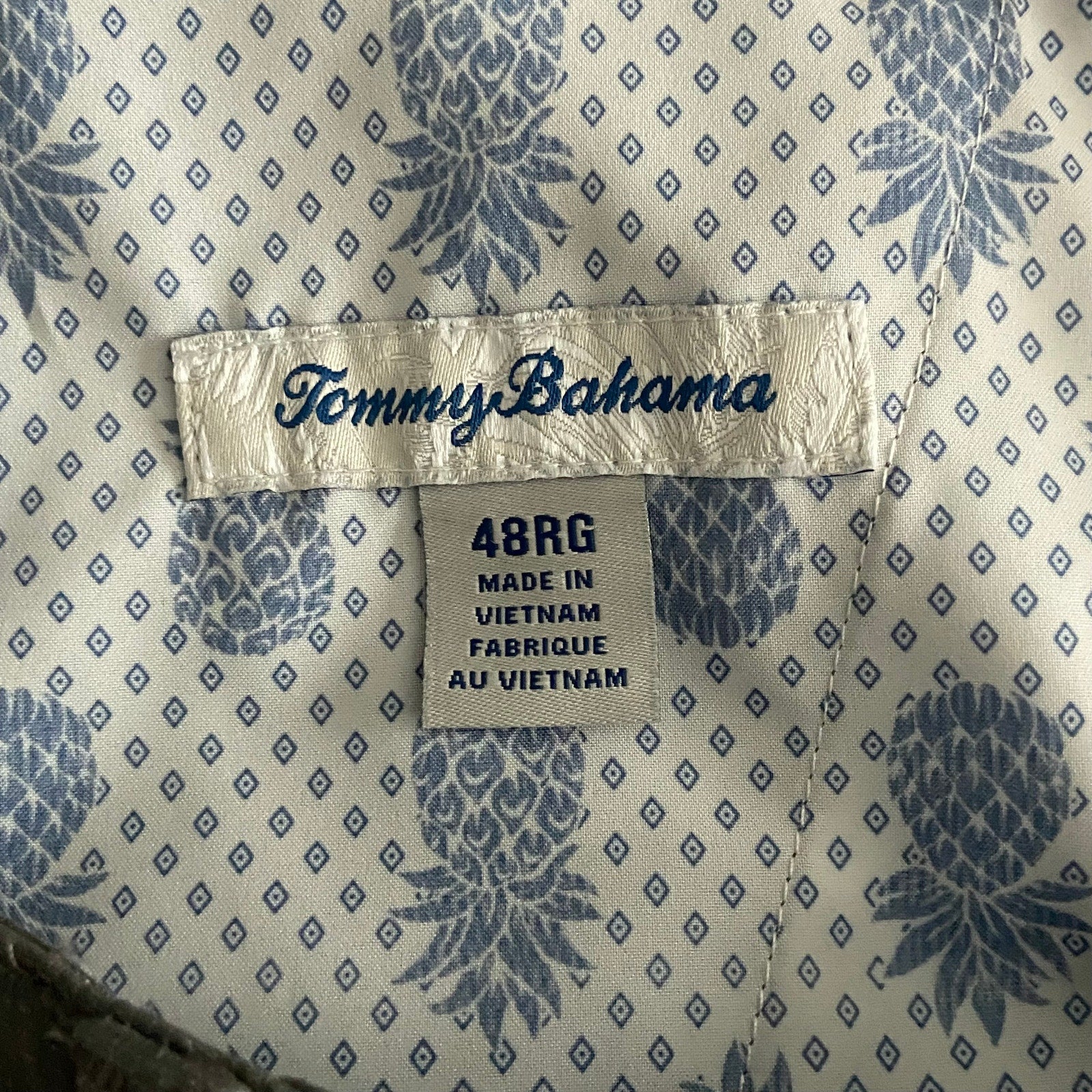 Tommy Bahama Short Men's 48RGx10 "Chip Shot Short" Fog Grey 5-Pocket Stretch