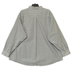 Roundtree & Yorke Performance Dress Shirt Men's 4XB LS Big & Tall White Check