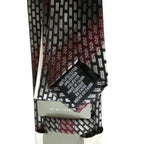 Perry Ellis Portfolio Necktie 3" Black & Red Bahr Plaid Standard Length