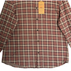 Faherty Coastline Knit Shirt Men's XXL Long Slv Supima Cotton Stretch Plaid