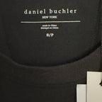 Daniel Buchler T-Shirt Men's Small Crew Neck Long Sleeve Stretch Solid Black