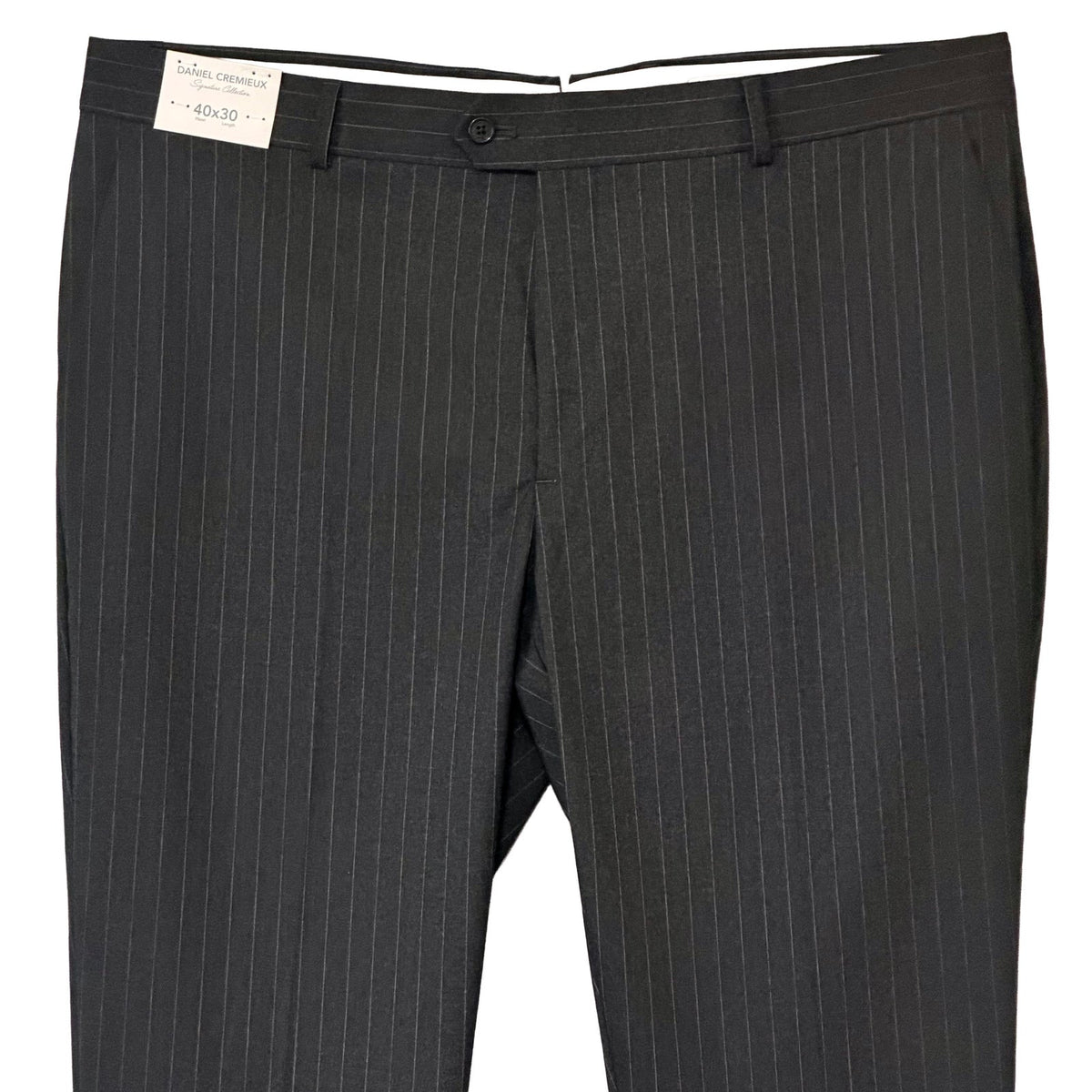 Daniel Cremieux Dress Pants Men's 40"x30" Signature Collection Grey Stripe