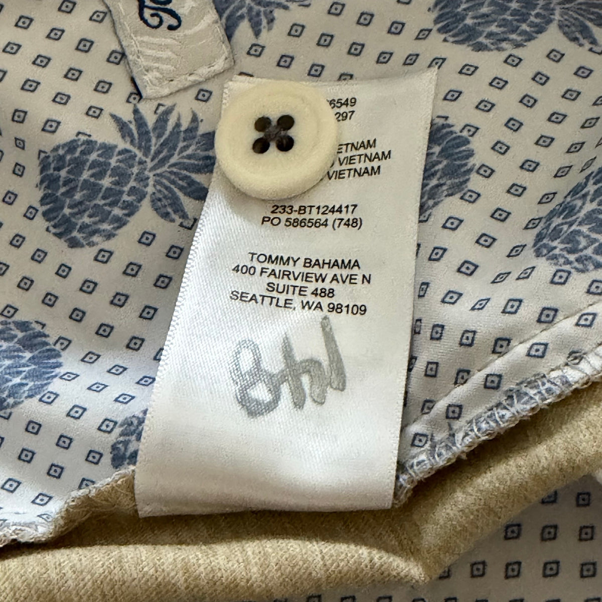 Tommy Bahama Pants Men's 52"x30" "On Par Flat Front" Pants Chino