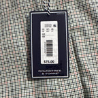 Roundtree & Yorke Oxford Dress Shirt Men's 4XB LS Big & Tall Green Red NWT