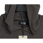 BFD Malibu Hoodie Men's Small Waffle Thermal Long Sleeve Hoodie Carbon