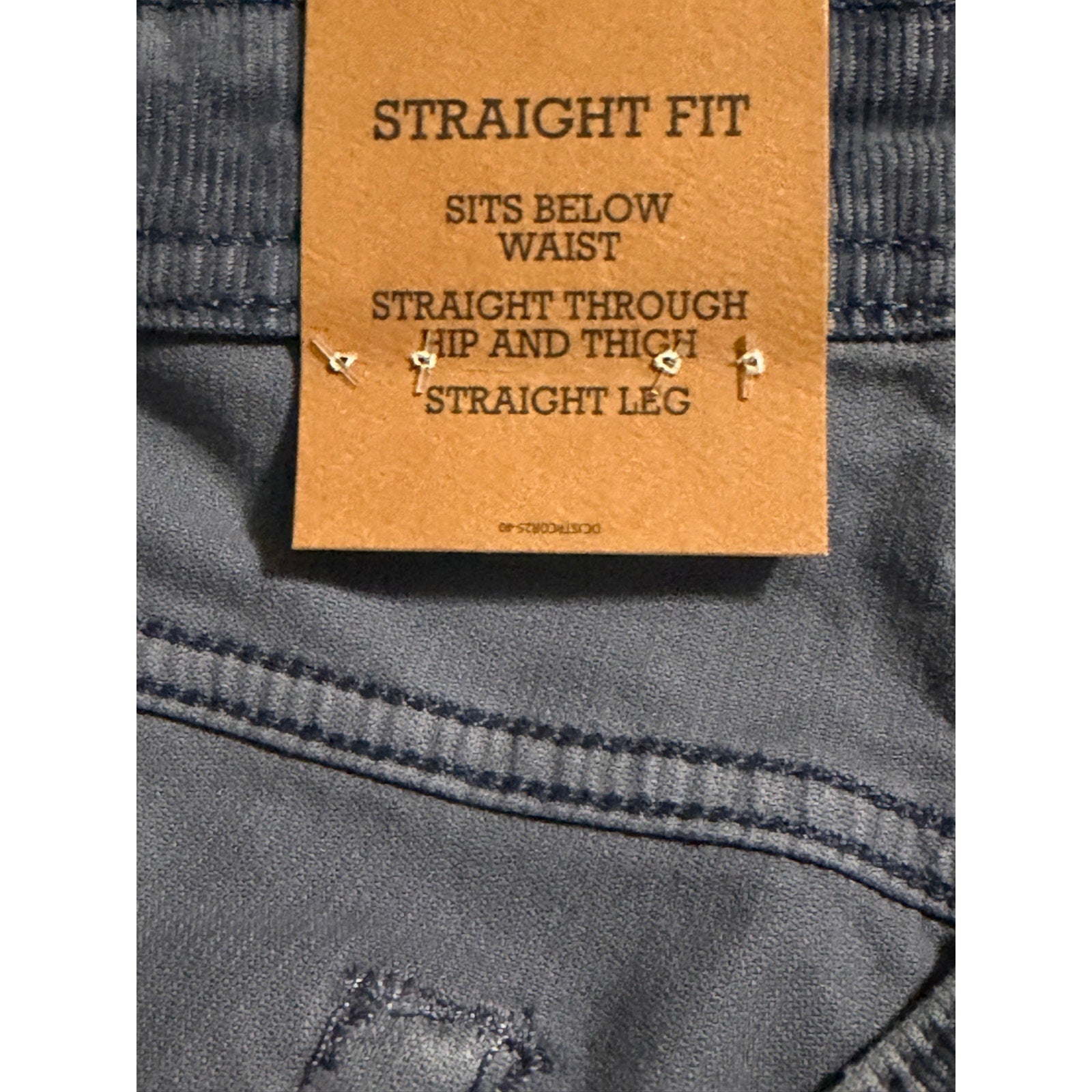 Daniel Cremieux Corduroy Pants Men's 38"x32" Straight Fit Stretch Gray